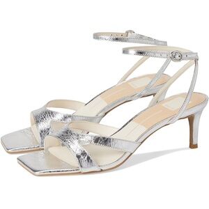 NWT Dolce Vita - Silver Strappy Heeled Sandals - size 7.5